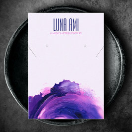 Tarjeta De Visita Moderna pantalla de anclaje de collar de joyas púr