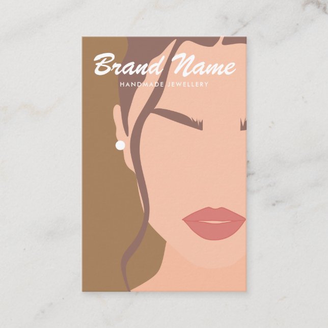 Tarjeta De Visita Moderna pantalla de la moda de Boho (Anverso)