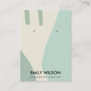 TARJETA DE VISITA MODERNA PANTALLA DE OBTENCIÓN DE ARTE AQUA AQUÍ