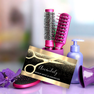 Tarjeta De Visita Moderna Peluquería de las tijeras de las peluquerí