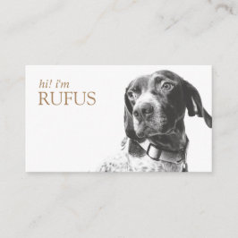 Tarjeta De Visita Moderna Personalizada Añadir tu código QR de foto