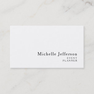 Tarjeta De Visita Moderna planicie Minimalista simple creativa
