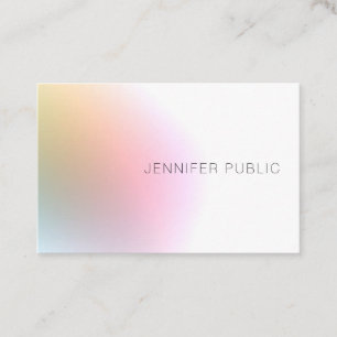 Tarjeta De Visita Moderna plantilla colorida elegante profesional