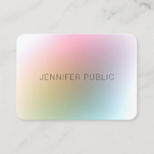 Tarjeta De Visita Moderna plantilla de diseño elegante y colorido