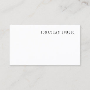 Tarjeta De Visita Moderna plantilla de diseño simple y elegante prof