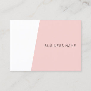 Tarjeta De Visita Moderna plantilla Minimalista Rubor rosa elegante