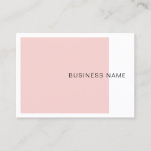 Tarjeta De Visita Moderna plantilla Rubor Pink Elegant Company Simpl