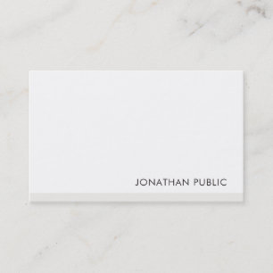 Tarjeta De Visita Moderna plantilla simple elegante profesional