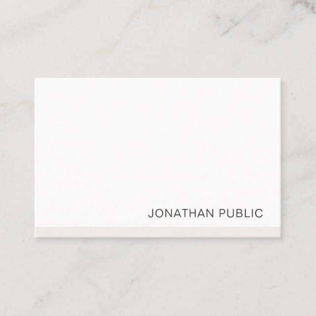 Tarjeta De Visita Moderna plantilla simple y elegante profesional (Anverso)