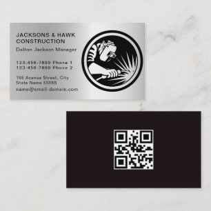 Tarjeta De Visita Moderna plata metálica apariencia simple construcc