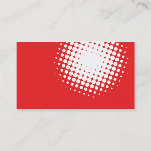 Tarjeta de visita moderna roja (Anverso)