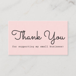 Tarjeta De Visita Moderna Rubor Pink Gracias