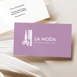 Tarjeta de visita moderna | Salón de pelo / Estili