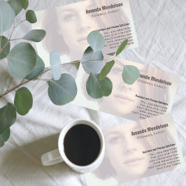 Tarjeta De Visita Moderna superposición mínima de fotos