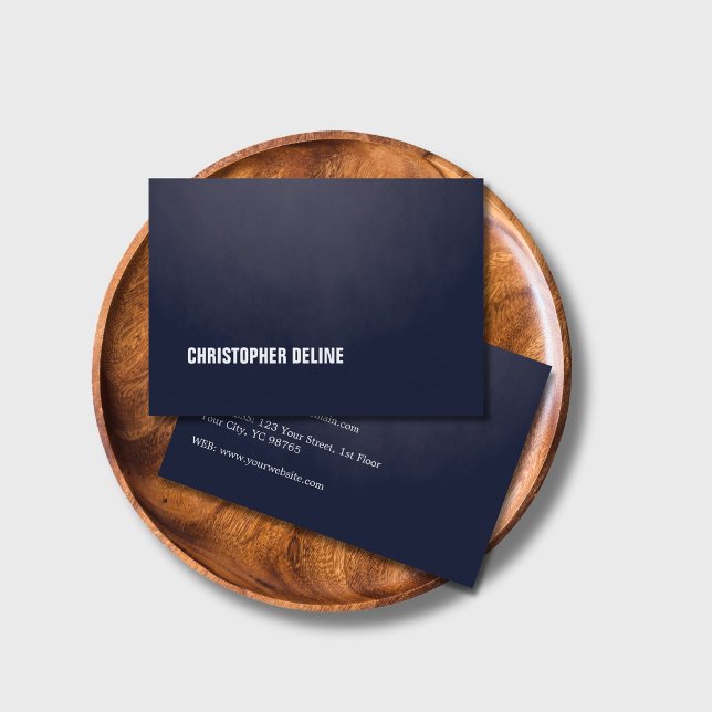 Tarjeta De Visita Moderna Textura simple elegante azul blancoConsult (Subido por el creador)