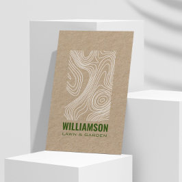 Tarjeta De Visita Moderna topografía jardinería de cuidado de jardín