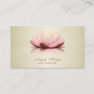 Tarjeta De Visita Moderna y adorable Moda  Lotus Flower