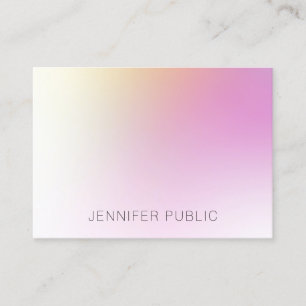 Tarjeta De Visita Moderna y colorida plantilla de diseño elegante