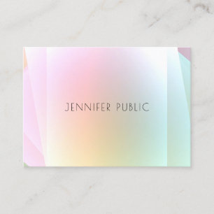 Tarjeta De Visita Moderna y colorida plantilla Diseño elegante de mo