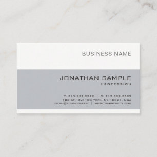 Tarjeta De Visita Moderna y elegante empresa de moda elegante