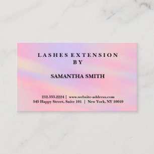 Tarjeta De Visita Moderna y elegante extensión de latigazos Profesio