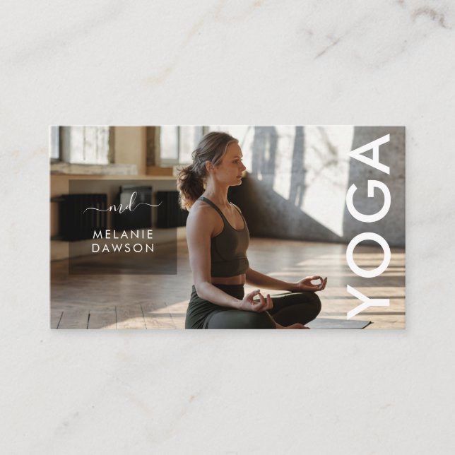 Tarjeta De Visita Moderna y elegante firma monogramada (Anverso)