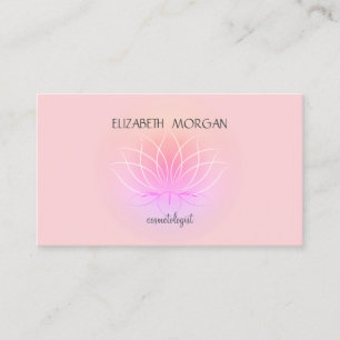 Tarjeta De Visita Moderna y elegante flor Lotus