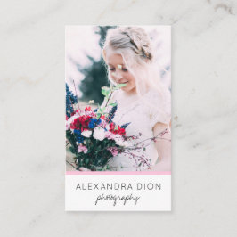 Tarjeta De Visita Moderna y elegante fotografía mínima y simple