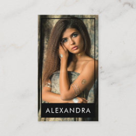 Tarjeta De Visita Moderna y elegante fotografía mínima y simple