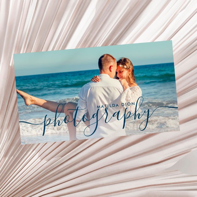 Tarjeta De Visita Moderna y elegante fotografía mínima y simple (Subido por el creador)