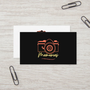 Tarjeta De Visita Moderna y elegante fotografía Minimalista negra Bu