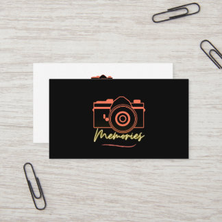 Tarjeta De Visita Moderna y elegante fotografía Minimalista negra Bu