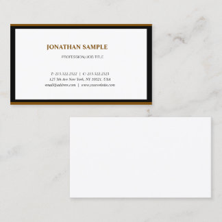 Tarjeta De Visita Moderna y elegante llanura profesional Minimalista