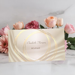 Tarjeta De Visita Moderna y elegante Moda Diamantes Lotus