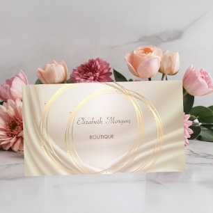 Tarjeta De Visita Moderna y elegante Moda Diamantes Lotus