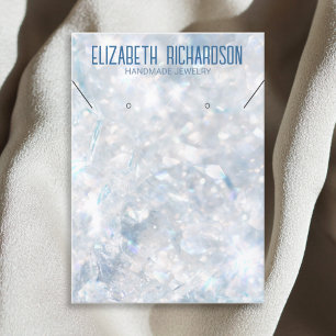 Tarjeta De Visita Moderna y elegante pantalla de joyas de cristal de