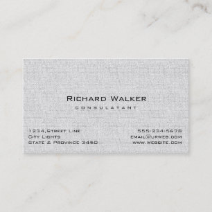 Tarjeta De Visita Moderna y elegante Piedra Gris Gris