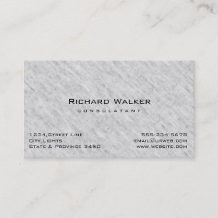 Tarjeta De Visita Moderna y elegante Piedra Gris Gris