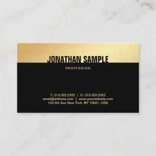 Tarjeta De Visita Moderna Y Elegante Plantilla Creativa En Negro Y O