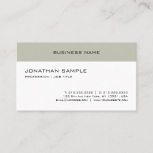 Tarjeta De Visita Moderna y elegante plantilla de diseño Minimalist