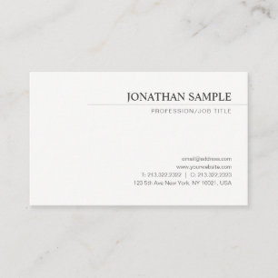 Tarjeta De Visita Moderna y elegante plantilla de diseño minimalist