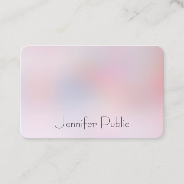 Tarjeta De Visita Moderna y elegante plantilla de diseño simple y co (Anverso)