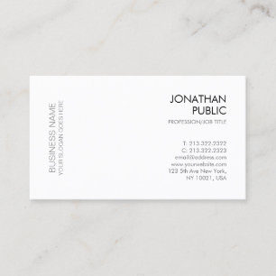 Tarjeta De Visita Moderna y elegante plantilla de empresa Minimalist