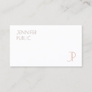 Tarjeta De Visita Moderna y elegante plantilla de monograma Busi pro