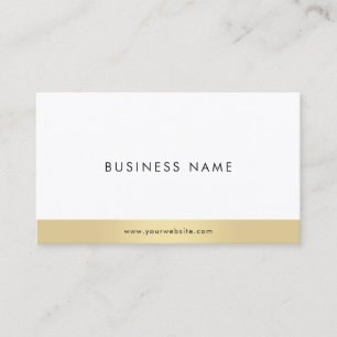 Tarjeta De Visita Moderna y elegante plantilla de oro Minimalista po