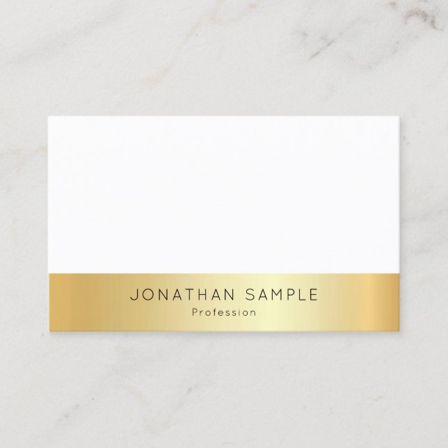 Tarjeta De Visita Moderna y elegante plantilla de Personalizado simp (Anverso)
