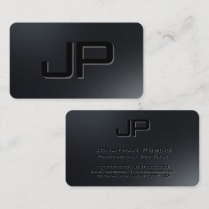 Tarjeta De Visita Moderna y elegante plantilla Minimalista Monograma