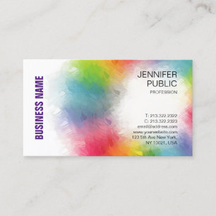 Tarjeta De Visita Moderna y elegante plantilla profesional de colore