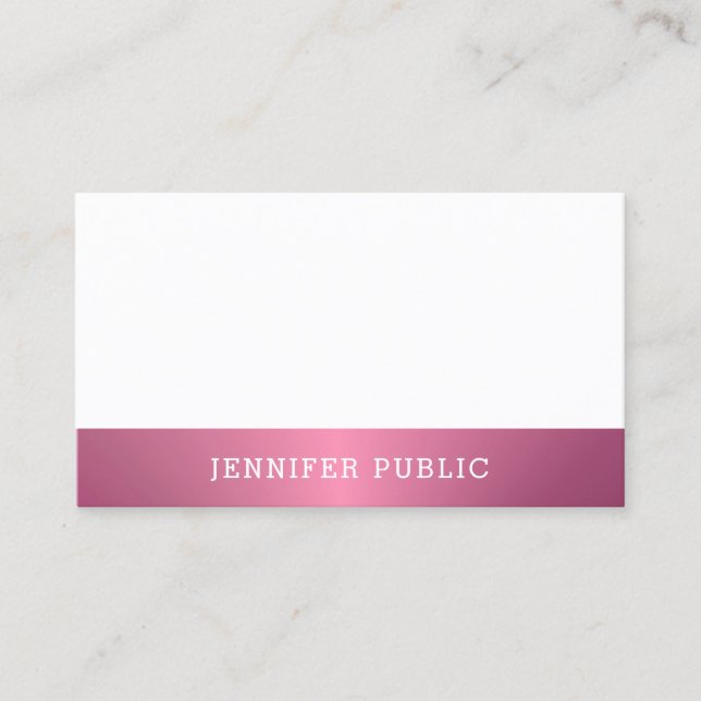Tarjeta De Visita Moderna y elegante plantilla profesional de diseño (Anverso)