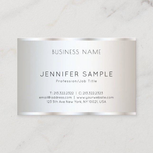 Tarjeta De Visita Moderna y elegante plantilla profesional de diseño (Anverso)